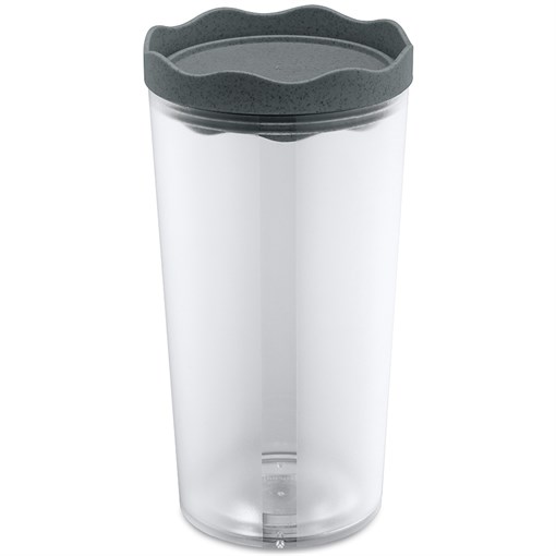 Банка для сыпучих продуктов prince, organic, 1 л, темно-серая - фото 325741