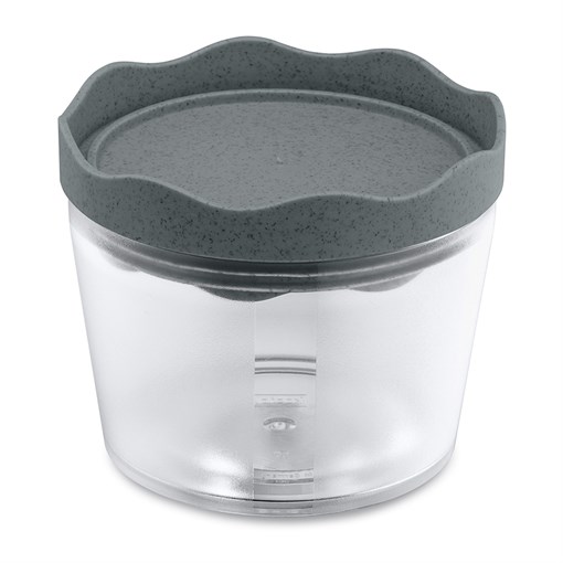 Банка для сыпучих продуктов prince, organic, 300 мл, темно-серая - фото 325750