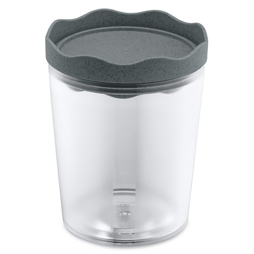 Банка для сыпучих продуктов prince, organic, 750 мл, темно-серая - фото 325758