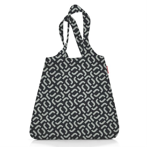 Сумка складная mini maxi shopper signature black - фото 326084
