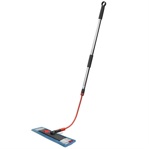Швабра для мытья пола с телескопической ручкой 160 см, гибкой штангой 40 см и насадкой - фото 326592