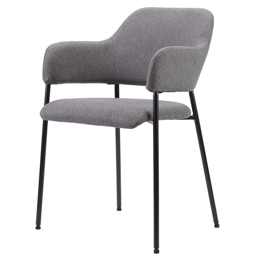 Кресло wendy, рогожка, темно-серое - фото 326888