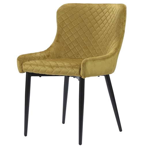 Стул calvin, велюр, желтый - фото 326898