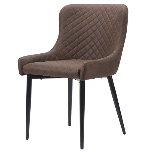 Стул calvin, экокожа, темно-коричневый - фото 326918