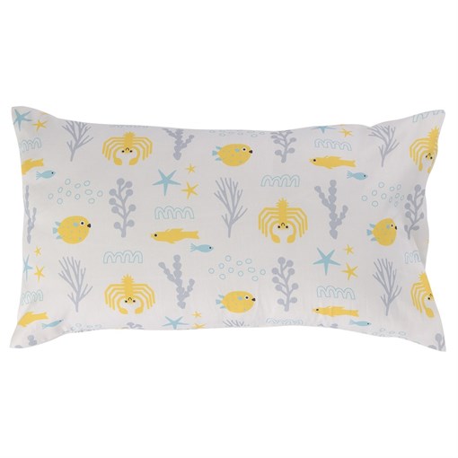 Наволочка из сатина с принтом oceania world из коллекции tiny world, 30х50 см - фото 327874