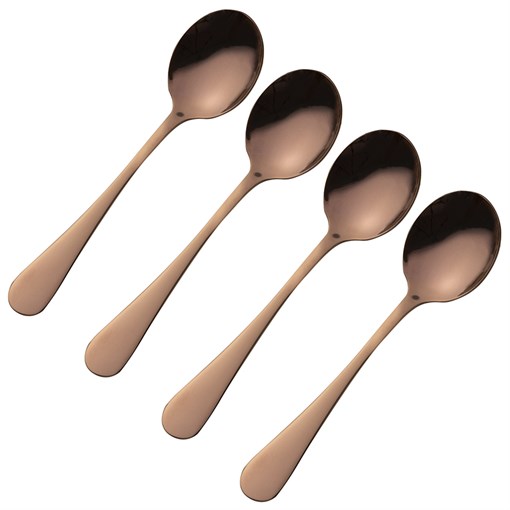 Набор из 4 чайных ложек select copper - фото 328647