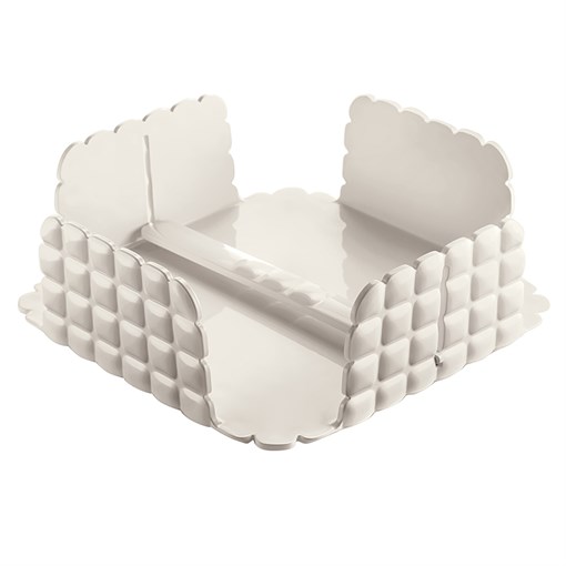 Подставка для салфеток квадратная, tiffany, молочно-белая - фото 328674