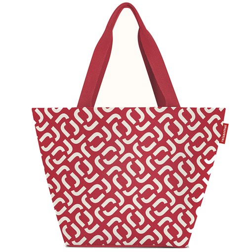 Сумка shopper m signature red - фото 329181