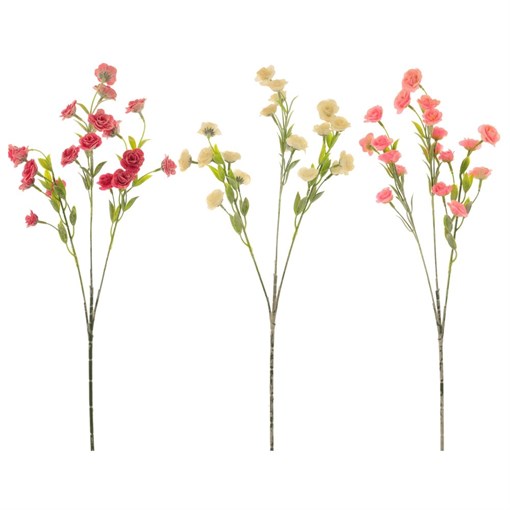 Цветок искусственный "Эустома",  L20 W13 H60 см, 3в. - фото 329259