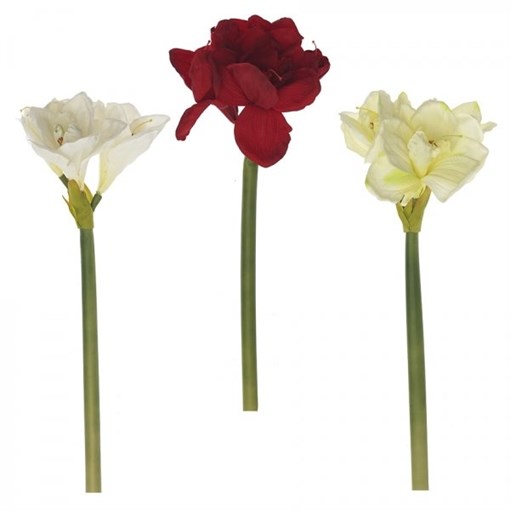 Цветок искусственный "Амариллис", L14 W14 H65 см, 3в. - фото 329287