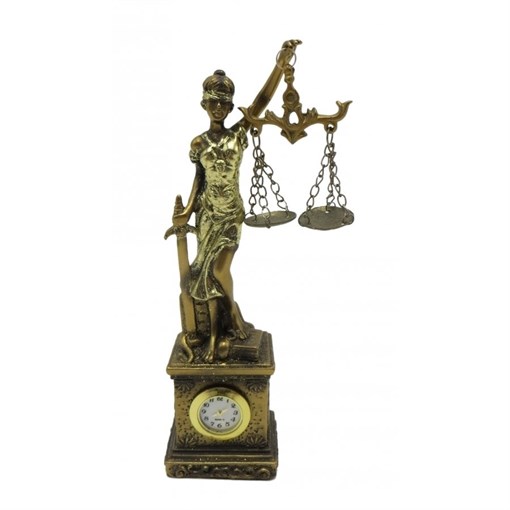 Часы настольные декоративные "Фемида", L5 W4 H18 см, (1хrenata377) - фото 329343