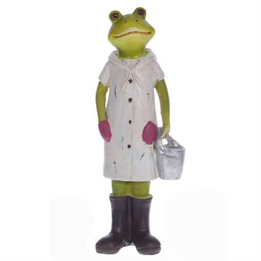 Фигурка декоративная "Лягушка", L7 W4 H20 см - фото 329466