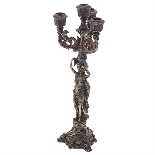 Подсвечник "Девушка", L14 W14 Н41см - фото 329502