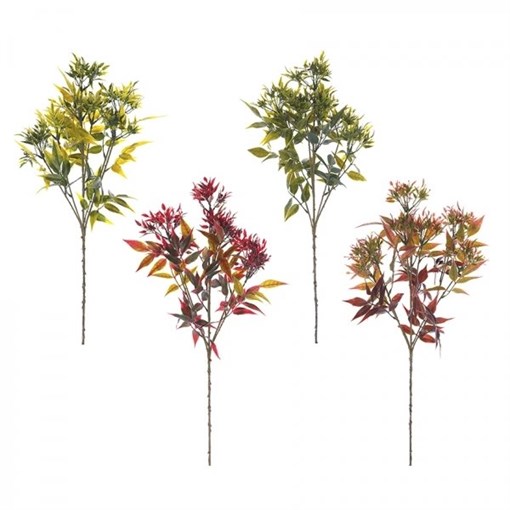 Цветок искусственный "Диервилла",  L30 W20 H86 см, 4в. - фото 329512