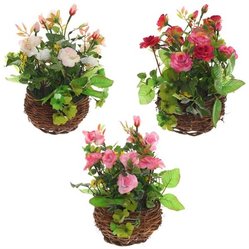 Цветочная композиция "Роза",  L13 W13 H24 см, 3в. - фото 329573