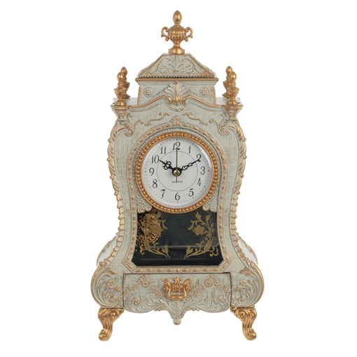 Часы настольные декоративные с музыкальной шкатулкой, L16,5 W9 H32 см, (1хАА не прилаг.) - фото 329585