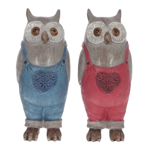 Фигурка декоративная "Сова", L7 W7 H15 см, 2в. - фото 329719