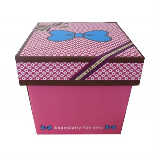 Коробка подарочная (складная), L16 W16 H16 см, (б/инд.уп.) - фото 329732