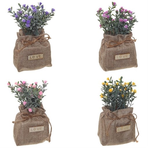 Цветочная композиция, L9 W9 H16 см, 4в. - фото 329749