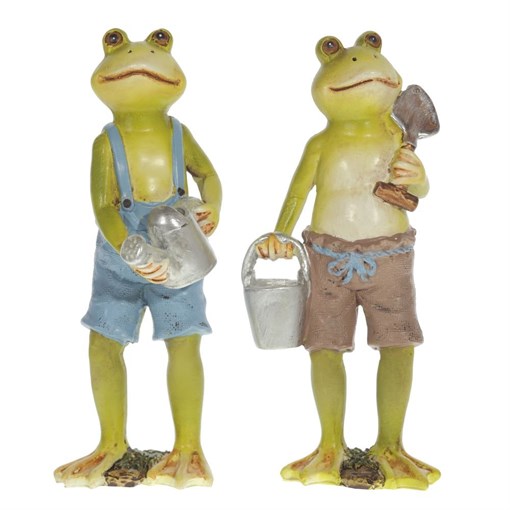 Фигурка декоративная "Лягушка", L7 W5 H18,5 см, 2в. - фото 329774