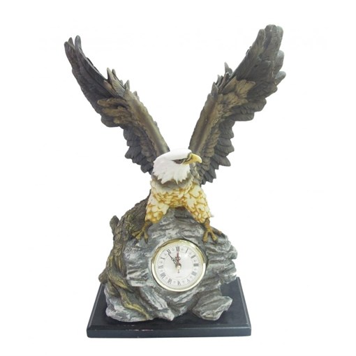 Часы настольные декоративные "Орел", L32 W15 H43 см - фото 329820