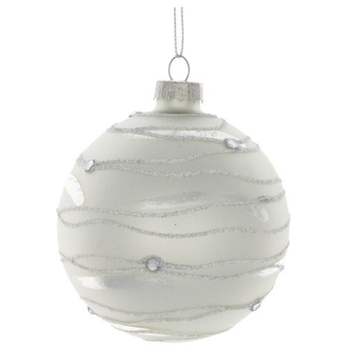 Украшение новогоднее Шар "Утренняя роса", D8 см - фото 329904