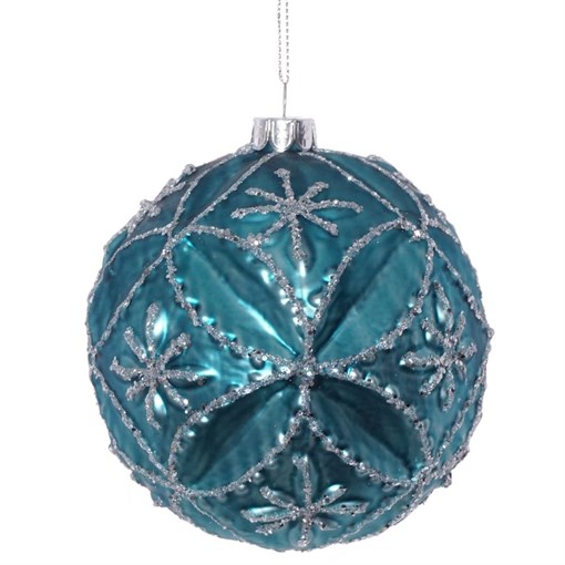 Украшение новогоднее Шар "Бабочка", D10 см - фото 329917