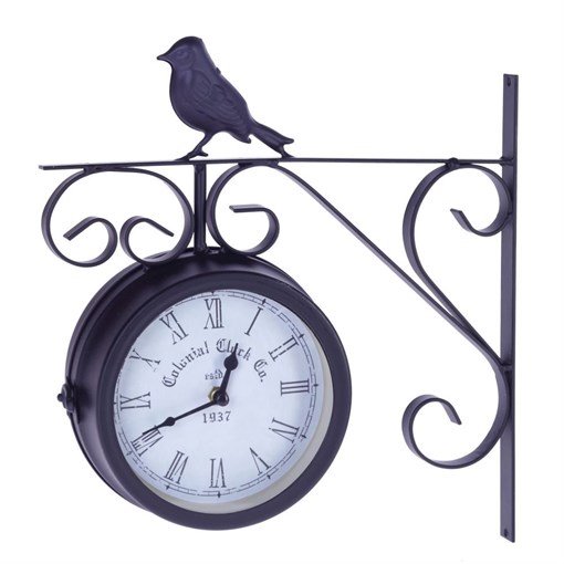 Часы двусторонние настенные декоративные, L27,5 W9 H30 см, (2хАА не прилаг.) - фото 329954