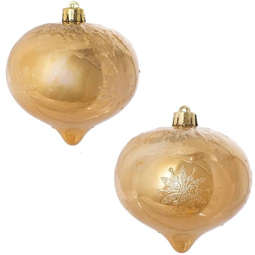 Украшение новогоднее "Шар счастье", набор из 2 шт, D10 см - фото 330036