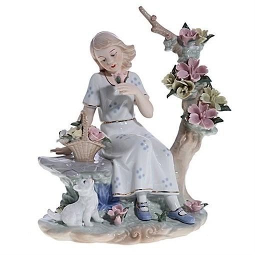 Фигурка декоративная "Девушка", L23 W13 H25 см - фото 330664