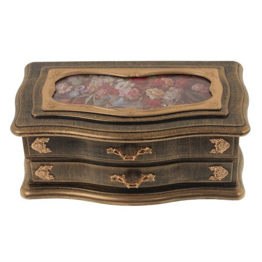 Шкатулка для украшений музыкальная, L21 W11 H9 см - фото 332452