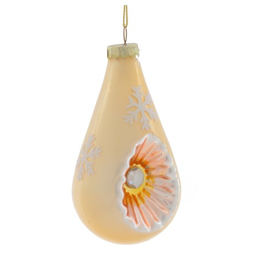 Украшение новогоднее "Капля", L6 W5 H11,5 см - фото 335445