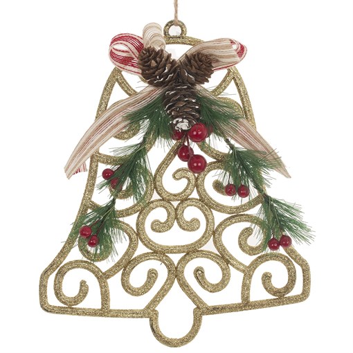 Украшение новогоднее "Колокольчик", L23 W4 H27 см - фото 335515