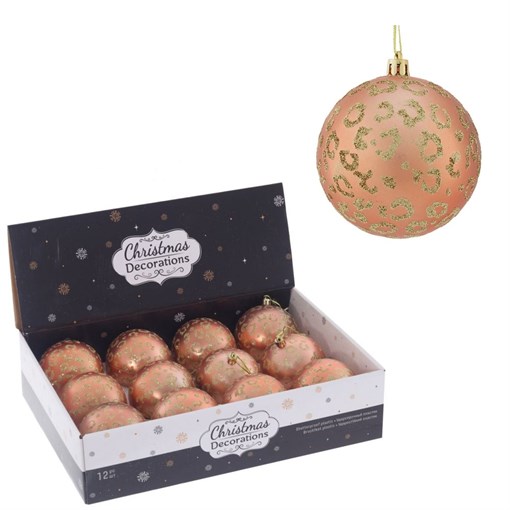 Украшение новогоднее "Шар", набор из 12 шт, L35 W28 H21 D8 см - фото 335533