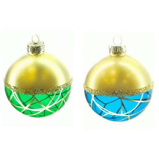 Украшение новогоднее "Шар", D8 см - фото 335599