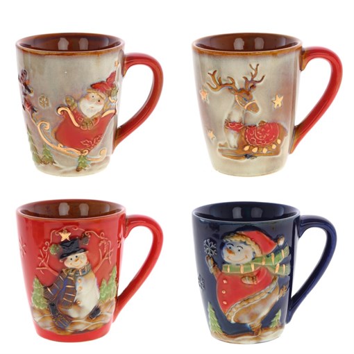 Кружка, L13 W9,5 H11,5 см, 450 мл,  4в. ( в подарочной упаковке) - фото 335791