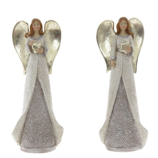 Фигурка декоративная "Ангелочек" L6 W3 H18 см, 2 в. - фото 335884