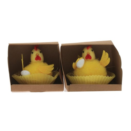 Фигурка декоративная "Цыпленок в гнезде",  L6 W6 H7 см - фото 338577