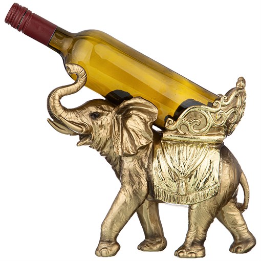 Подставка под бутылку "Слон" 26.5*13*24.5 см серия "махараджи" - фото 346255