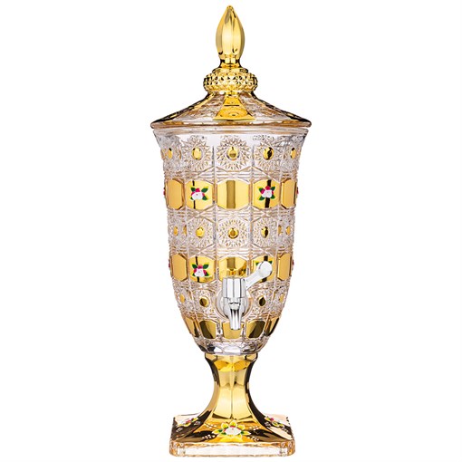 Диспенсер для напитков "Лимонадница lefard gold glass" 2л 16*16*45 см - фото 346821