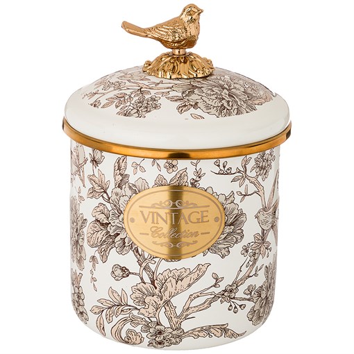 Банка для сыпучих продуктов agness, серия royal garden 12 х 12 см / 1,2л - фото 352890