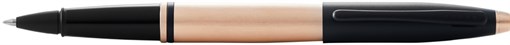 Ручка-роллер Cross Calais Brushed Rose Gold Plate and Black Lacquer - фото 353686