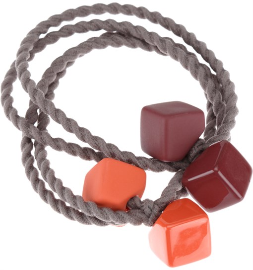 Резинки для волос Dewal Beauty "Цветные кубики", мини (2 шт.) - фото 354131