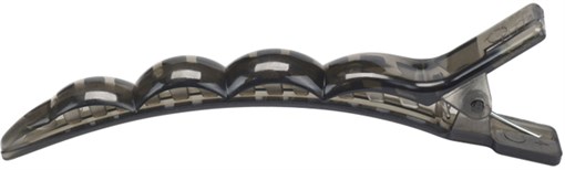 Зажимы для волос Dewal Beauty 5 шт/ уп.черные прозрачные - фото 354153