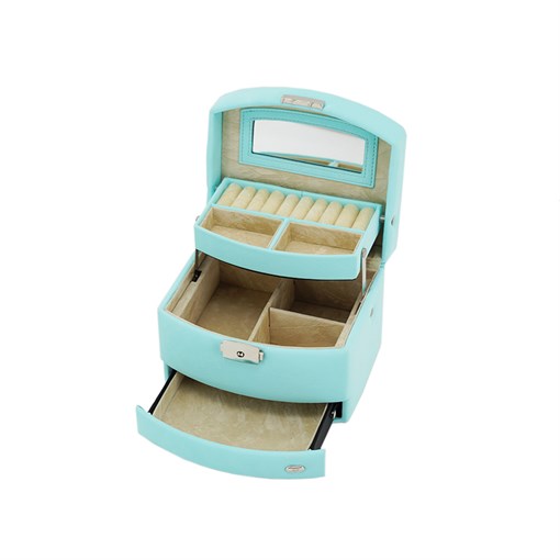 Шкатулка для украшений Jardin D'Ete, цвет бирюзовый, 15,8 х 13 х 11,5 см - фото 354951