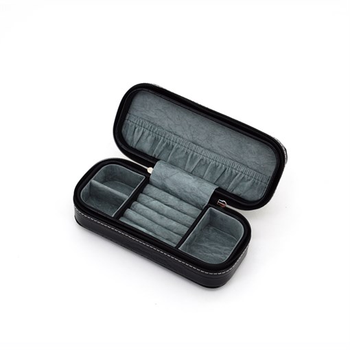 Шкатулка для украшений Jardin D'Ete, цвет черный, "рептилия", 18 х 7,8 х 5,5 см - фото 354968