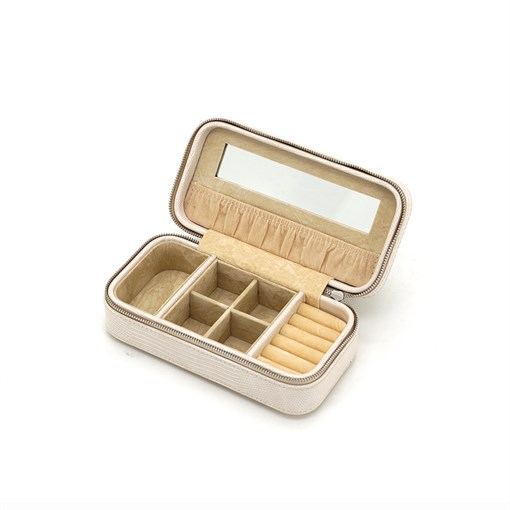 Шкатулка для украшений Jardin D'Ete, цвет бежевый, "рептилия" , 19,5 х 10 х 6 см - фото 354993