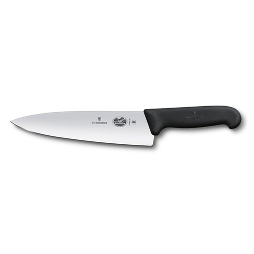 Нож разделочный VICTORINOX Fibrox с экстра-широким лезвием 20 см, чёрный - фото 355555