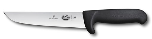 Нож мясника / нож для забоя VICTORINOX Fibrox с лезвием 18 см и безопасной рукоятью - фото 355569