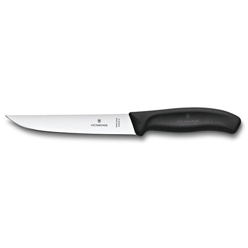 Нож разделочный VICTORINOX SwissClassic с узким прямым лезвием 15 см, чёрный - фото 355582